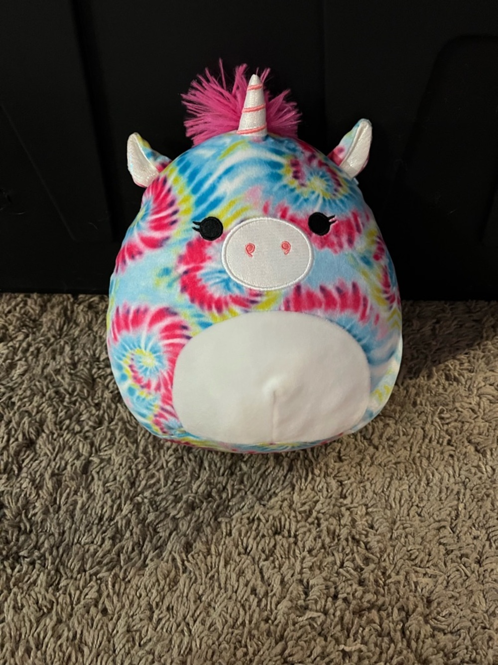 Squishmallows Tie-Dye Unicorn Plush - Blue, Pink, Yellow, White